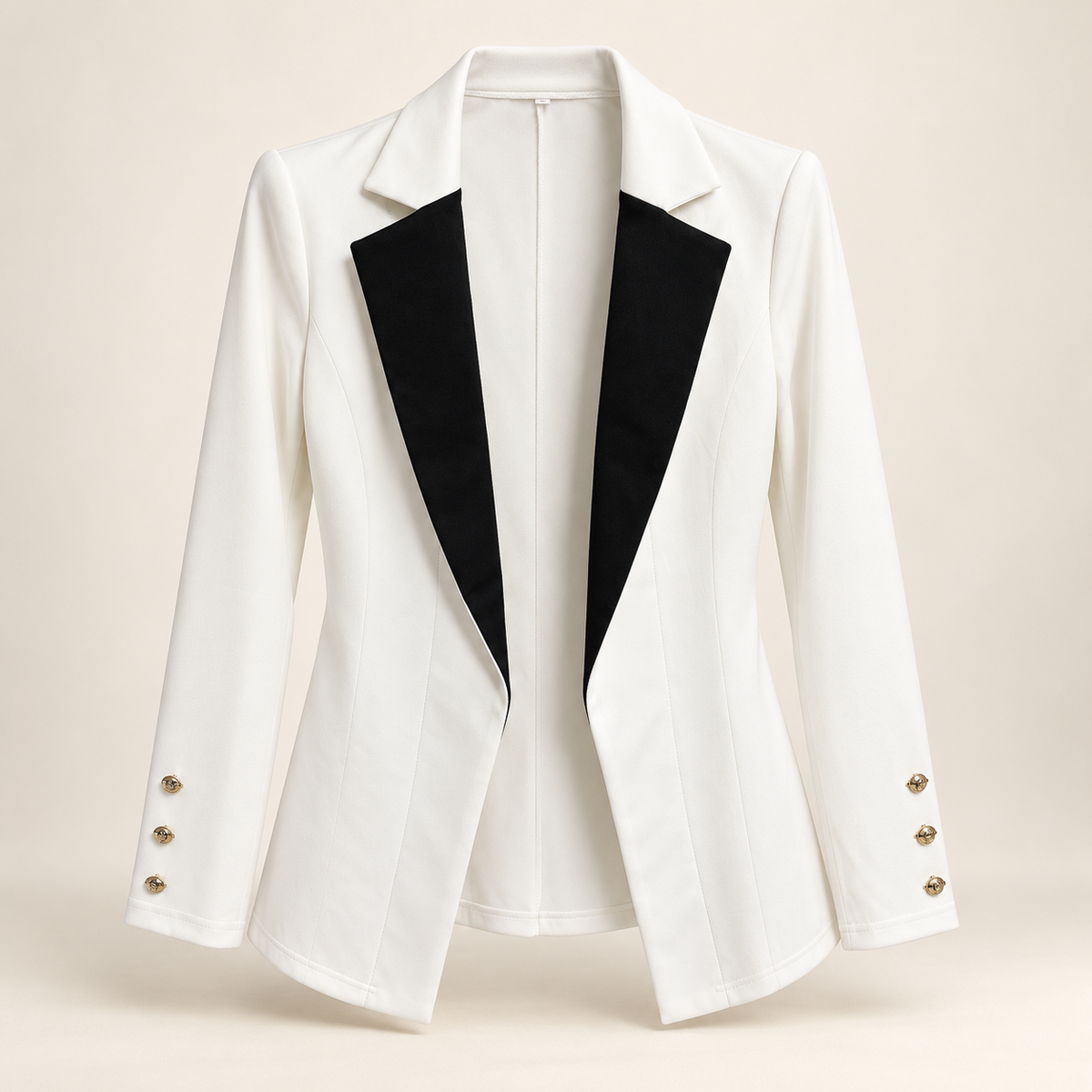 Milano Blazer – Ivory & Black